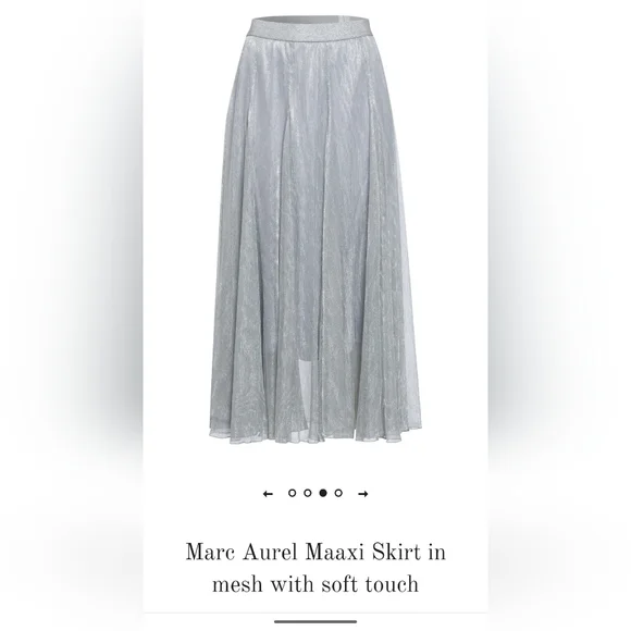 Marc Aurel Maxi Skirt In Soft Touch - Picture 2 of 6
